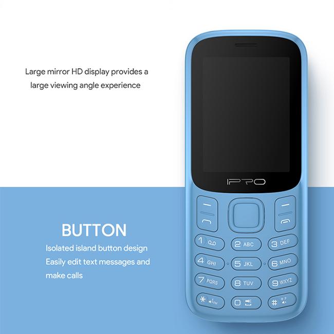 Telefono cellulare unico del telefono cellulare 2G GSM di progettazione 2.4inch con la grande torcia della batteria