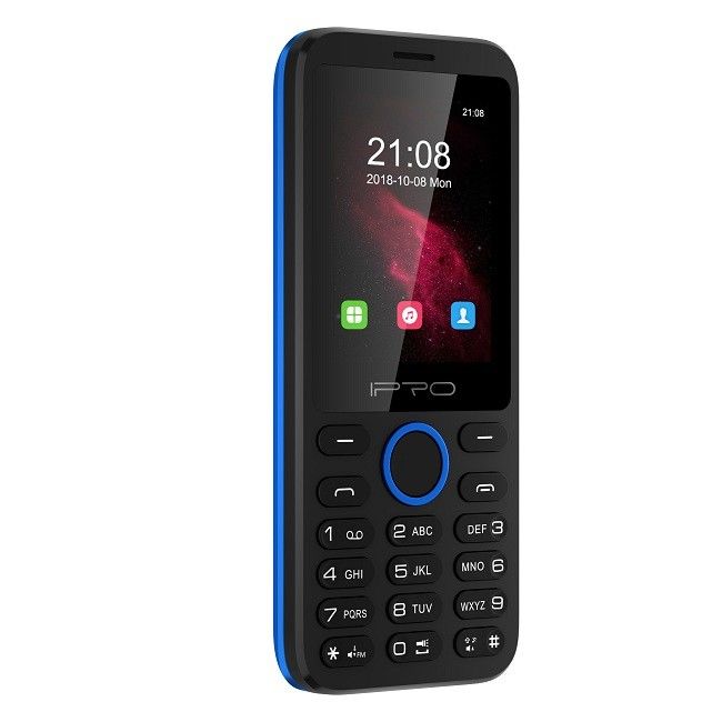 Telefono della tastiera di KaiOS 3G con la tastiera di gomma molle dell'alloggio di plastica della macchina fotografica 0.3MP